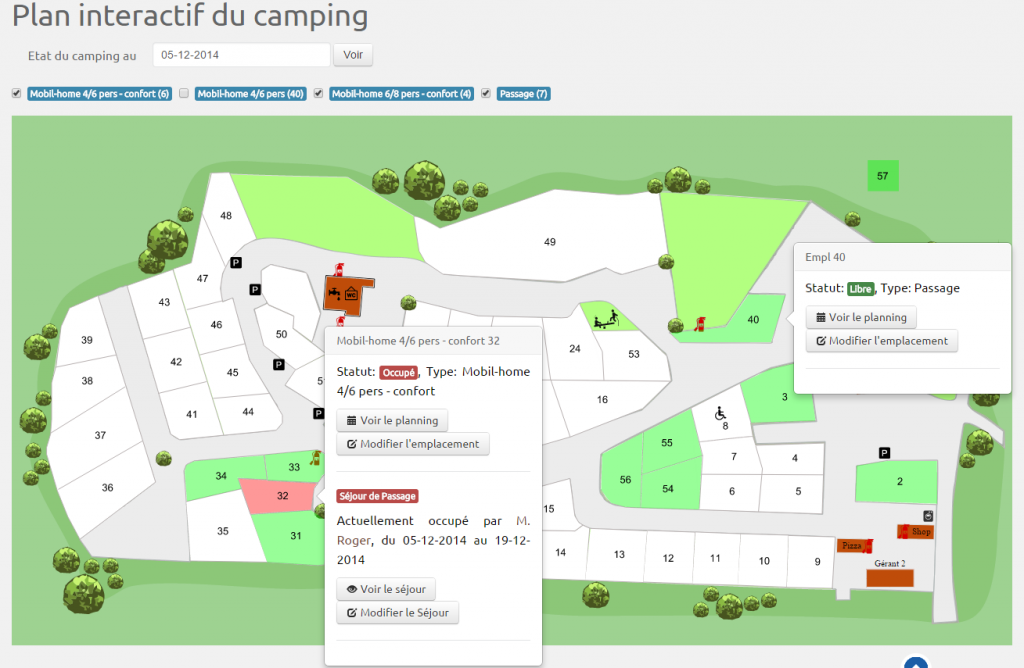 Logiciel camping hippocamp Plan de camping