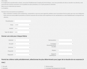 Questionnaires de satisfaction