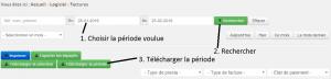 Télécharger les factures dans hippocamp